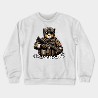 tactical capybara Crewneck Sweatshirt